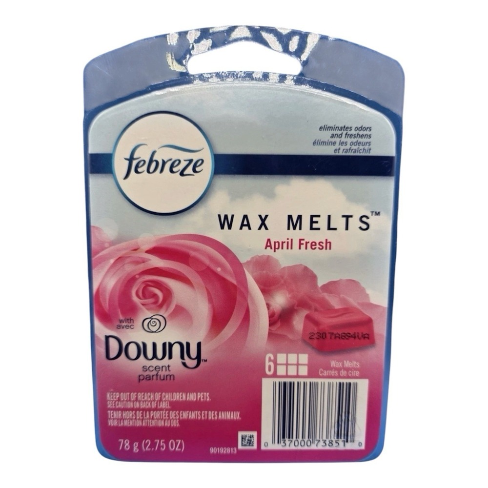 Febreze Wax Melts, April Fresh Downy, 6 Count Wax Cubes, 2.75 Oz‎